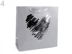 Dárková taška srdce, motýl, puntík, plameňák, střední velikost