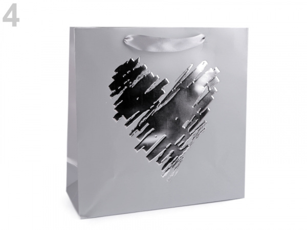 Dárková taška srdce, motýl, puntík, plameňák, střední velikost