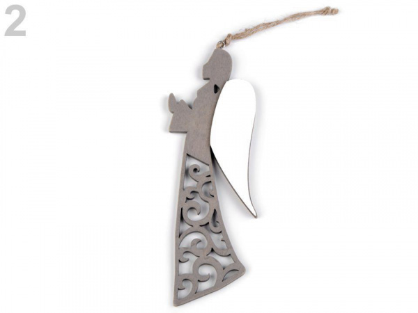 Dřevěný anděl k zavěšení