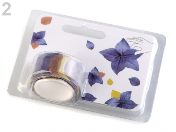 Washi samolepky květ, čtyřlístek