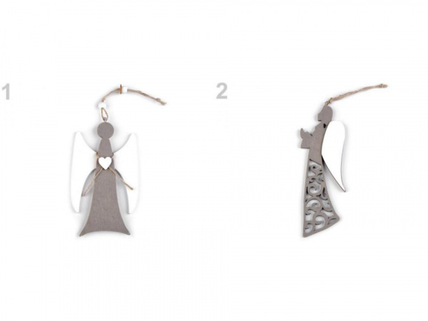 Dřevěný anděl k zavěšení