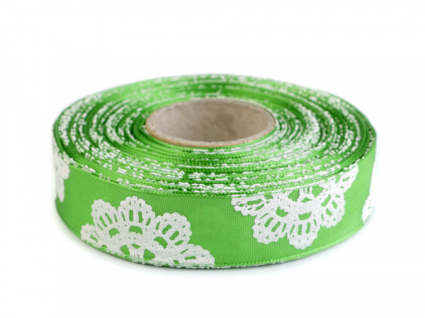 Stuha mandala s drátem šíře 25 mm