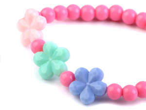 Dětský náramek s květy