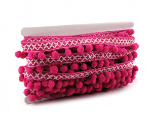 Prýmek šíře 35 mm s bambulkami Ø12 mm