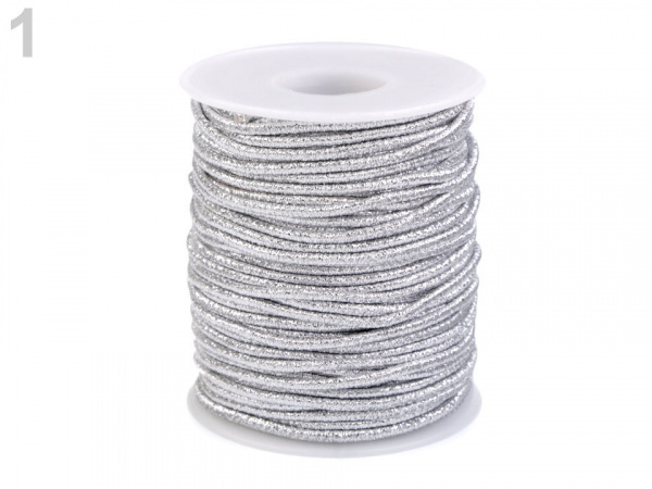 Kulatá pruženka lurexová Ø2 mm