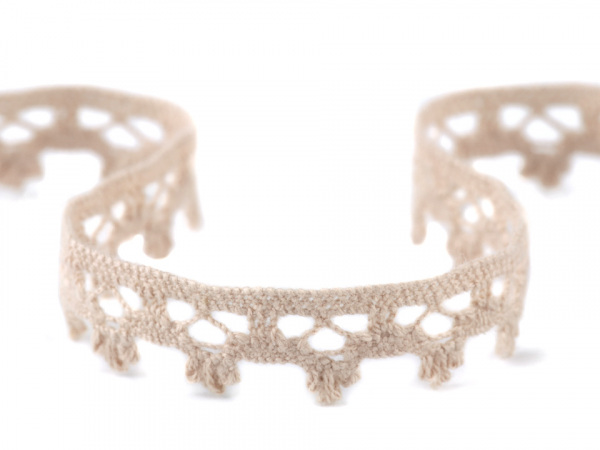 Bavlněná krajka paličkovaná šíře 12 mm