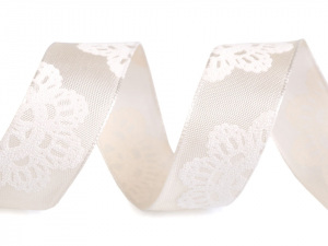 Stuha mandala s drátem šíře 25 mm