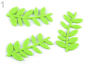 Filcové listy / větvička 30x60 mm velké