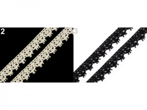 Bavlněná krajka paličkovaná šíře 13 mm