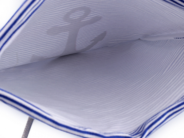 Vak na záda  námořnický kotva s glitry 32x41 cm