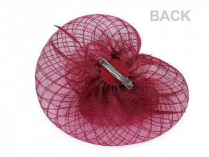 Fascinátor květ s peřím