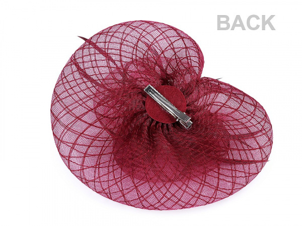 Fascinátor květ s peřím