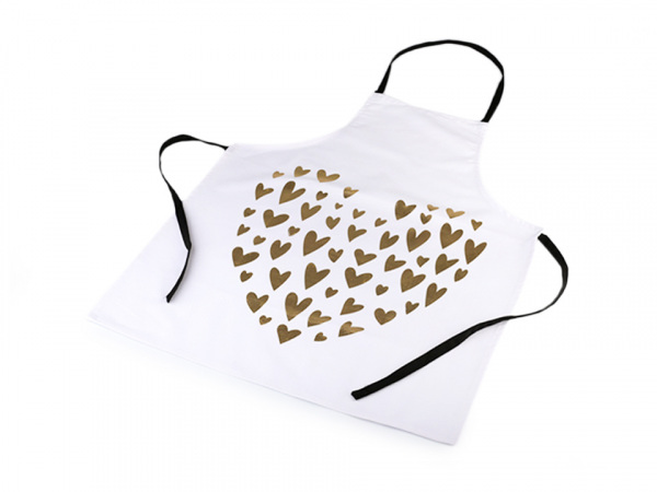 Kuchařská zástěra - srdce 55x69 cm