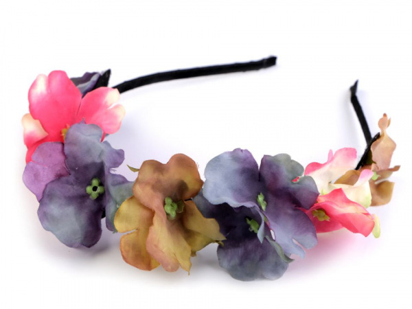 Čelenka do vlasů s květy