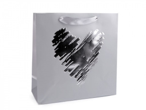 Dárková taška srdce, motýl, puntík, plameňák, střední velikost