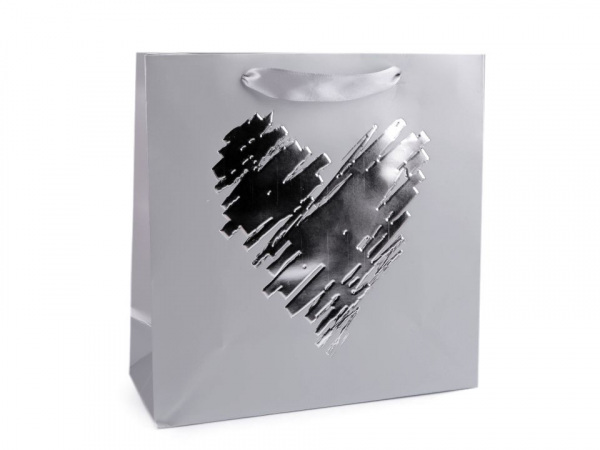 Dárková taška srdce, motýl, puntík, plameňák, střední velikost