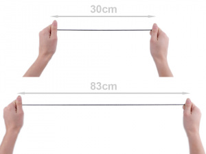 Kulatá pruženka lurexová Ø2 mm