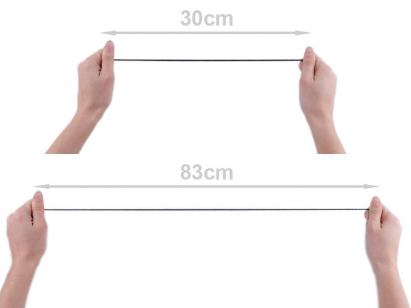 Kulatá pruženka lurexová Ø2 mm