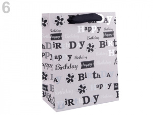 Dárková taška vánoční s glitry