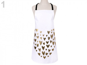 Kuchařská zástěra - srdce 55x69 cm