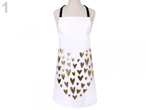 Kuchařská zástěra - srdce 55x69 cm