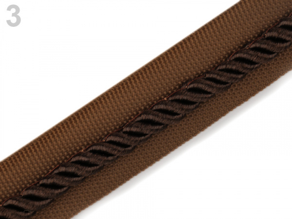 Polyesterová paspulka s kroucenou šňůrou šíře 20 mm