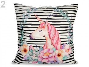 Povlak na polštář jednorožec 44x44 cm