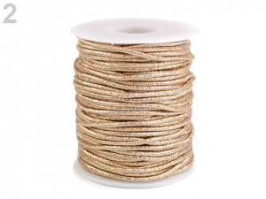 Kulatá pruženka lurexová Ø2 mm