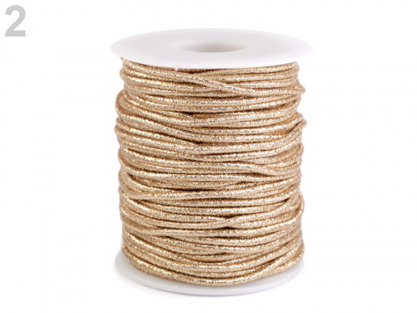Kulatá pruženka lurexová Ø2 mm