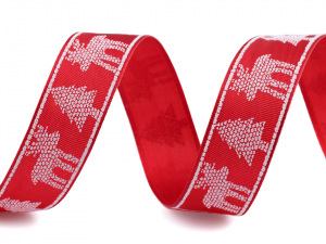 Stuha sob a stromeček s drátem šíře 25 mm