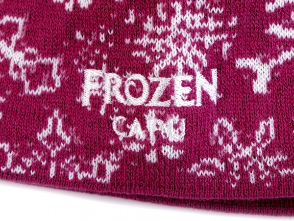 Dívčí zimní čepice s bambulí Frozen Capu