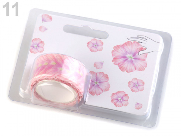 Washi samolepky květ, čtyřlístek