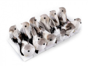 Dekorace ptáček s drátkem