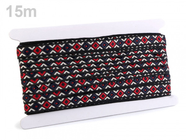 Vzorovka indiánský motiv šíře 15 mm