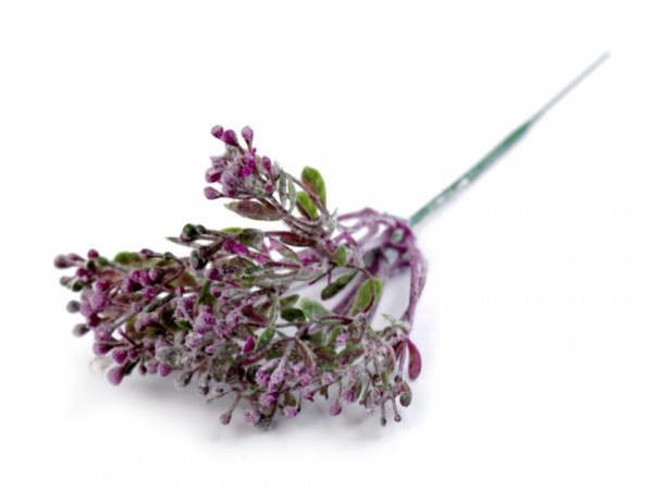 Umělý nevěstin závoj ojíněný k aranžování