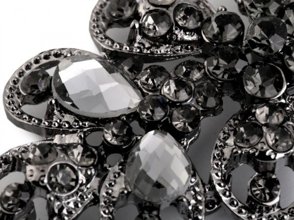 Štrasové zapínání 34x70 mm