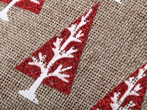 Dárkový vánoční pytlík 13x18 cm imitace juty