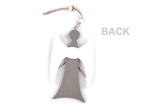 Dřevěný anděl k zavěšení