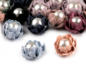 Květ s perlou Ø18 mm