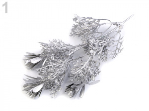 Vánoční větvička se šiškou a glitry