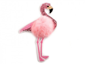 Nažehlovačka plameňák s kožešinou