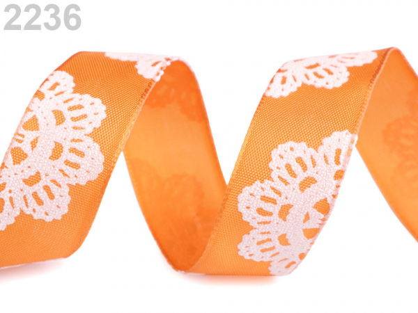 Stuha mandala s drátem šíře 25 mm