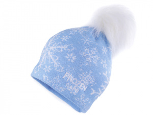 Dívčí zimní čepice s bambulí Frozen Capu