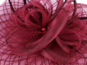 Fascinátor květ s peřím