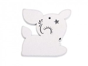 Dřevěný srneček k zavěšení / k nalepení / k domalování