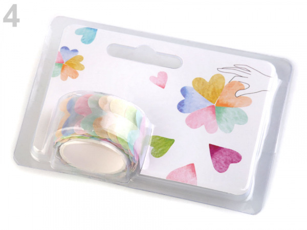 Washi samolepky květ, čtyřlístek
