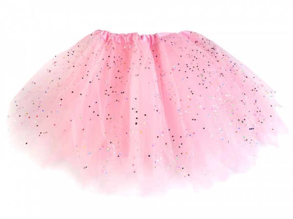 Karnevalová sukýnka s glitry špičatá