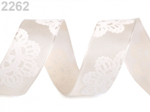 Stuha mandala s drátem šíře 25 mm