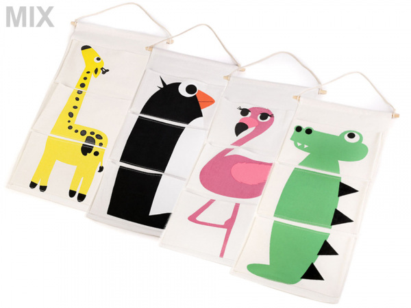 Kapsář žirafa, tučňák, plameňák, krokodýl