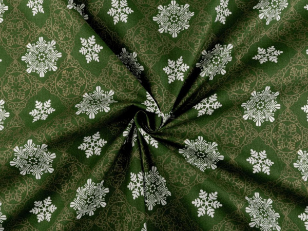 Bavlněná látka vánoční